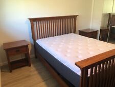 queen oak solid bed for sale  Capitola