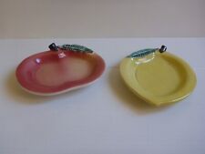 Coppia piattini ceramica usato  Italia