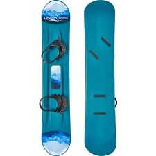 Snowboard de plástico juvenil Lucky Bums 95 cm con fijaciones ajustables, verde azulado (caja abierta) segunda mano  Embacar hacia Argentina