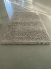 white high sheen shag rug for sale  Henderson