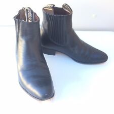 Corcel Men's Size 8.5 Preto Couro Ankle Boots Made In Mexico Leather Bottom, usado comprar usado  Enviando para Brazil