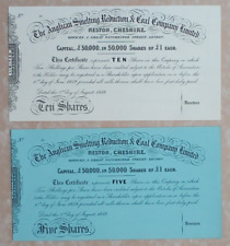 Share certificate 1858 for sale  LONDON
