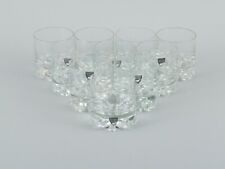 Used, Orrefors. Swedish art glass. A set of 10 whiskey glasses. for sale  Shipping to South Africa