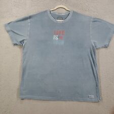 Camiseta Life is Good masculina XL vermelha branca azul manga curta gráfica comprar usado  Enviando para Brazil