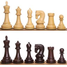 Leningrad Staunton Tylko zestaw figurek szachowych – palisander i bukszpan – 4" król na sprzedaż  Wysyłka do Poland