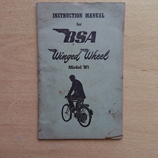 Instruction manual bsa for sale  SCUNTHORPE