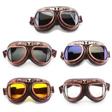 Retro Vintage Motorcycle Goggles Aviator Pilot Flying Eyewear Glasses Helmet for sale  Shipping to South Africa