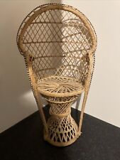 Wicker rattan peacock for sale  Shipping to Ireland