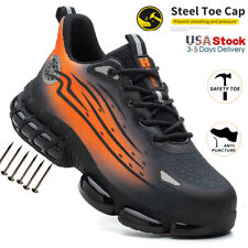 Sapatos de trabalho masculinos indestrutíveis biqueira de aço tênis respiráveis botas de segurança comprar usado  Enviando para Brazil
