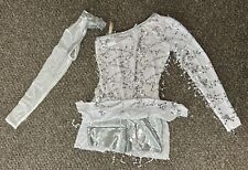 Dance Costumes Mercy Dress 8133 Size SA Small Adult White Silver Sequin Janira for sale  Shipping to South Africa