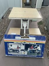 Suitcase Folding Handy Picnic Table & Chair Set by StanSport Vintage for sale  Shipping to South Africa