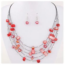 Coral color necklace for sale  Brunswick