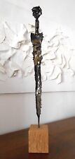 Brutalist Abstract Max Kreg 23” Metal Art Sculpture Mid Century Modern Style Art, used for sale  Shipping to South Africa