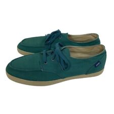 Sapatos masculinos Reef 13 Deckhand de lona verde baixo têxtil com cadarço limpos sem palmilhas comprar usado  Enviando para Brazil