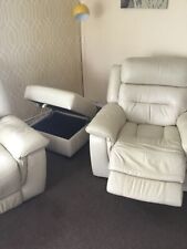 Leather piece suite for sale  CANVEY ISLAND