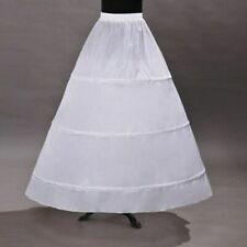3 Hoop Petticoat Crinoline Long for A Line Wedding Dress Bridal Underskirt slip for sale  Shipping to South Africa