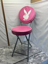 Playboy Pink Stool Chair Bunny Seat Fold Up Collapsing Barstool Make Up Chair for sale  Shipping to South Africa