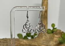 Very Nice Sterling Silver Celtic Design Leverback Dangle Earrings  for sale  Shipping to South Africa