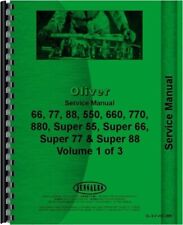 Oliver 55 66 77 88 550 660 770 880 2-44 Tractor Service Repair Manual for sale  Shipping to Canada