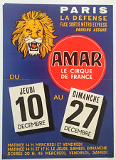 Affiche originale cirque d'occasion  Chartres