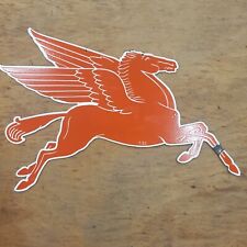 VINTAGE MOBILGAS DOUBLE SIDED PEGASUS RARE T-53 PORCELAIN GAS & OIL GARAGE SIGN, used for sale  Shipping to Canada