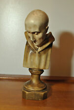 Escultura estátua gesso busto antigo homem careca, usado comprar usado  Enviando para Brazil
