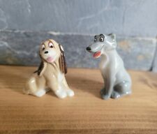 X 2 Vintage Collectable Wade Walt Disney Boris + Lady & The Tramp Figurines  for sale  Shipping to South Africa