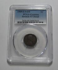 1909 S VDB Lincoln Cent Penny - PCGS VF Details (Obv Scratches) - 88DW, used for sale  Apache Junction