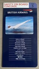 Concorde safety card d'occasion  Paris I