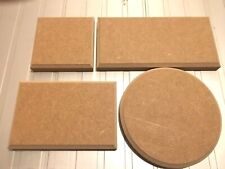 Quadrados de MDF de madeira/placas retangulares em branco plintos placas blocos borda chanfrada comprar usado  Enviando para Brazil