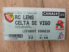 Ticket billet football collection Lens/Celta Vigo 23/03/2000 rare comprar usado  Enviando para Brazil