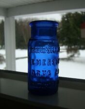 Usado, Garrafa de remédio antiga azul cobalto BROMO-SELTZER- EMERSON DRUG CO.-BALTIMORE comprar usado  Enviando para Brazil