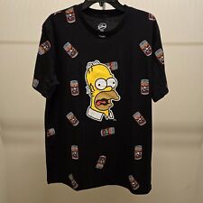 Camiseta The Simpsons Homer Simpson Duff Beer Preta Tamanho Grande Nova comprar usado  Enviando para Brazil