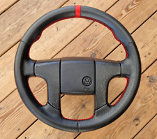 VW Volkswagen MK2 Golf II 2 Leather Steering Wheel Large Spline Thumb Grips... comprar usado  Enviando para Brazil