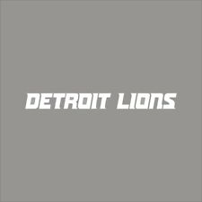 Calcomanía de vinilo de 1 color con logotipo de equipo de Detroit Lions #5 pegatina pared ventana de coche segunda mano  Embacar hacia Mexico