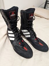 Usado, BOTAS DE BOXEO ADIDAS *TYGUN* (665648) 2003 PARA HOMBRE NEGRAS/BLANCAS/ROJAS. Talla EE. UU. 10 segunda mano  Embacar hacia Argentina