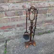 antique brass companion set for sale  CRANLEIGH