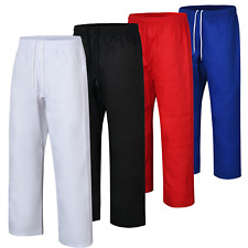 Karate Pants 7.5 oz Taekwondo Martial Arts Elastic Waist for Kids & Adults for sale  Shipping to South Africa