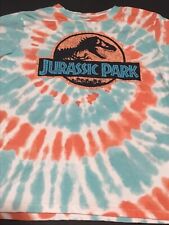 Jurassic World Shirt Boys Size XL Tie Dye Graphic Print Retro Crew Neck LT1 for sale  Shipping to South Africa