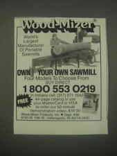 1991 Wood-Mizer Sawmill Advertisement - Portable Sawmills for sale  Madison Heights
