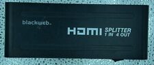 Blackweb HDMI 4K 4 Way Splitter BWA19AV910 High Speed With Ethernet for sale  Shipping to South Africa