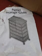 Rattan storage chest for sale  WIGAN