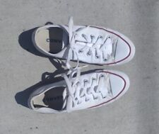 Zapatos para mujer Converse Chuck Taylor talla 6 M blancos de lona zapatillas/zapatos segunda mano  Embacar hacia Argentina