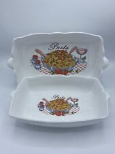 Rectangular pasta bowls for sale  Springfield