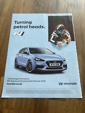 Original Hyundai i30 N revista azul quadro publicitário pronto arte de parede homem caverna raro comprar usado  Enviando para Brazil