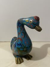 Estatueta vintage de pássaro ganso cisne esmalte Cloisonne 6 1/2” comprar usado  Enviando para Brazil