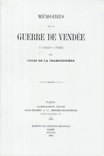 Mémoires guerre vendée d'occasion  Saint-Philbert-de-Grand-Lieu