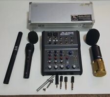Microfone condensador Alesis MultiMix 4 USB FX 4 canais estúdio mixer e espingarda  comprar usado  Enviando para Brazil