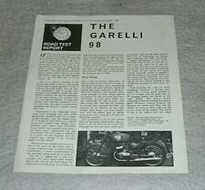 Garelli motor cycle for sale  WELLING