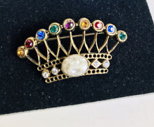 Vintage crown brooch for sale  LEATHERHEAD